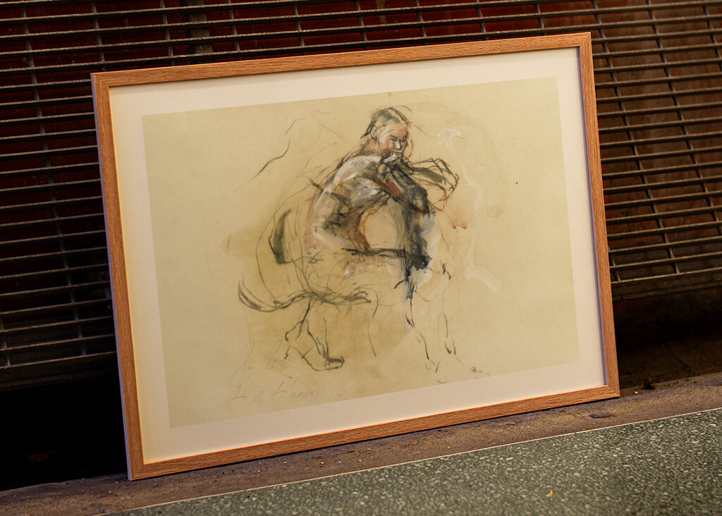 Nude Figure in a Dynamic Pose