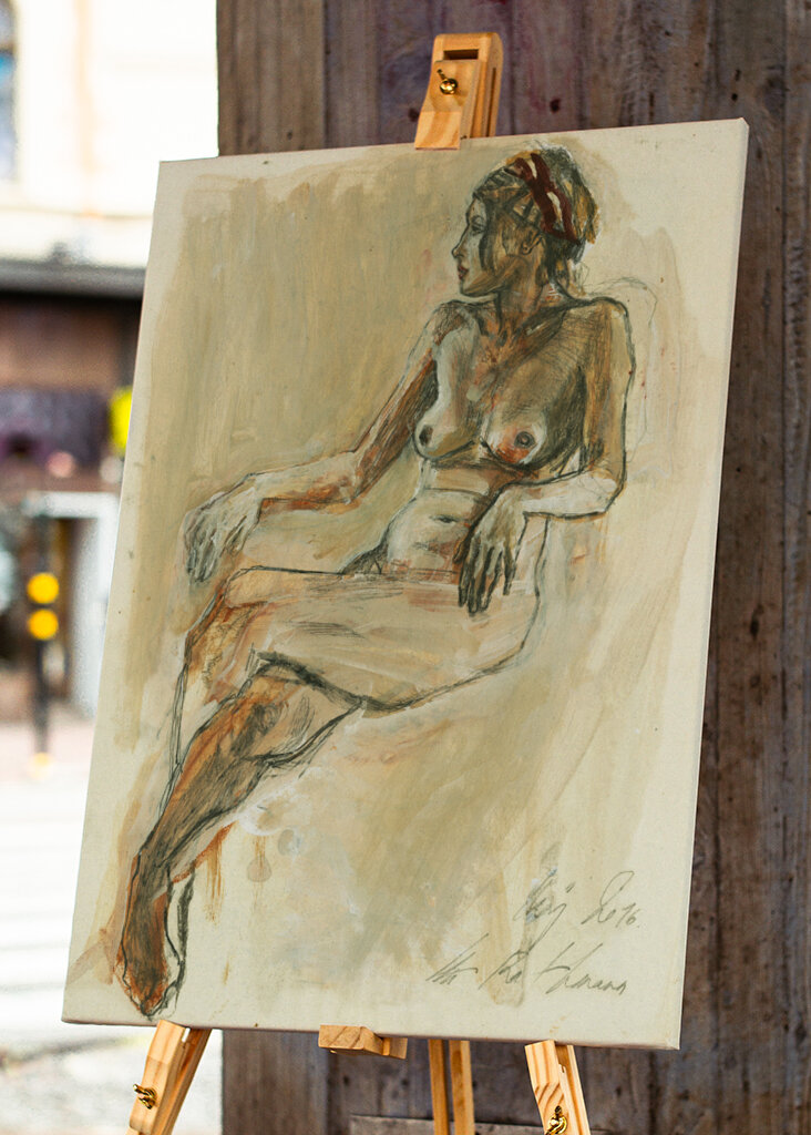 A Nude Figure Sketch