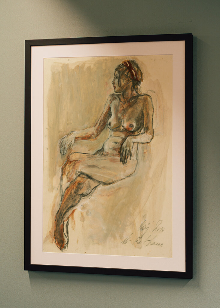 A Nude Figure Sketch