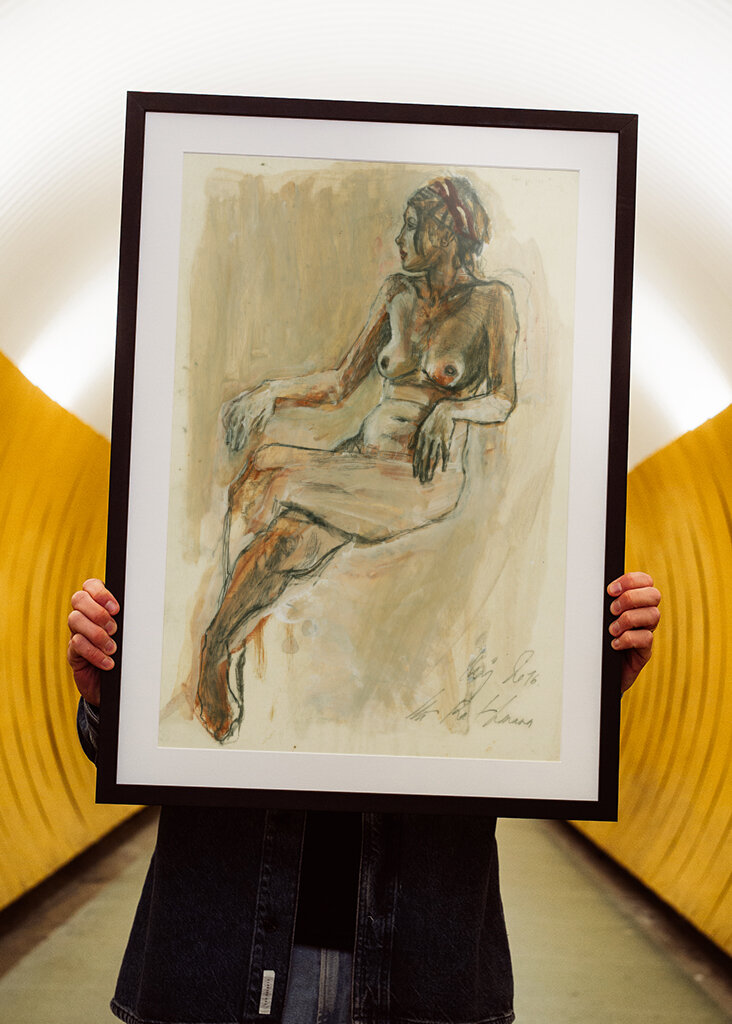 A Nude Figure Sketch