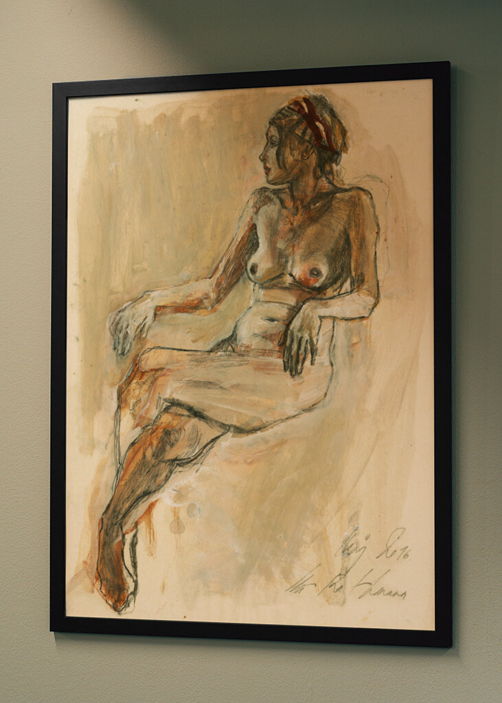 A Nude Figure Sketch