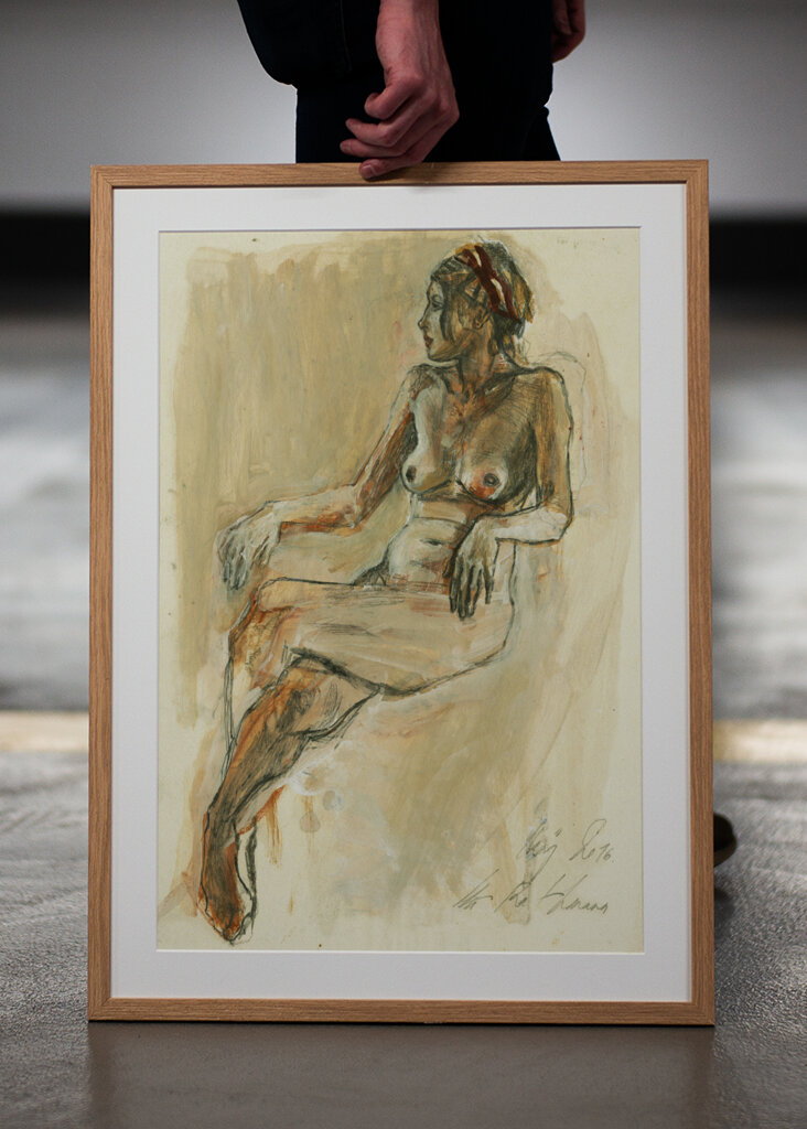 A Nude Figure Sketch