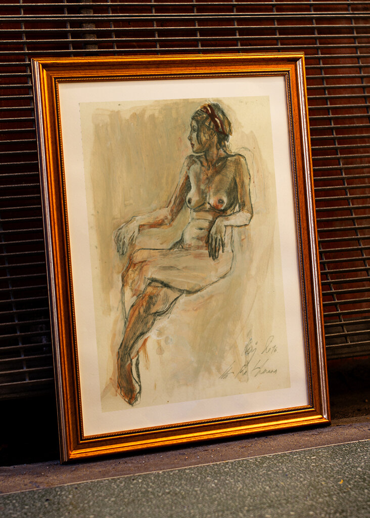 A Nude Figure Sketch