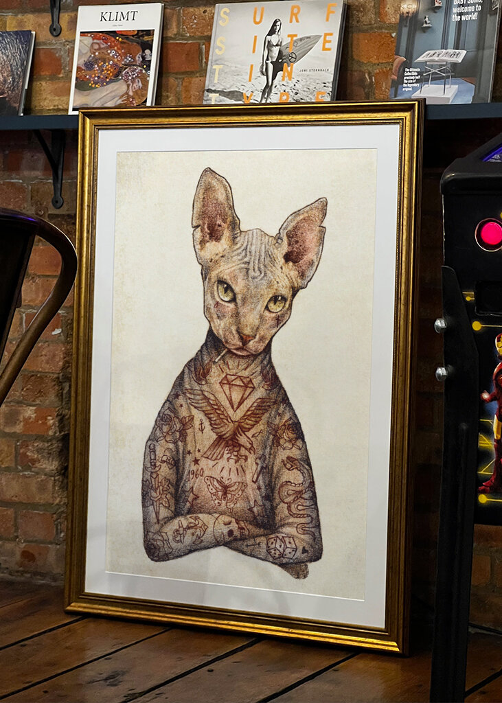 Stilvolle Tattoo Katze