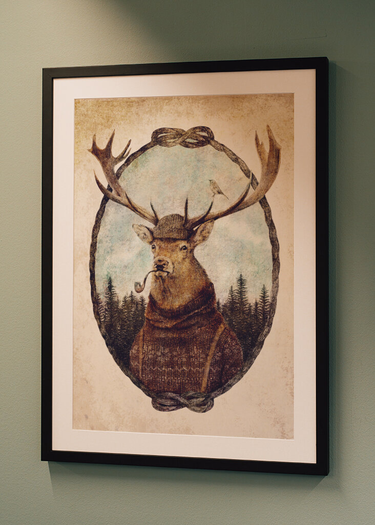 Deer Dressed In Cozy Attire