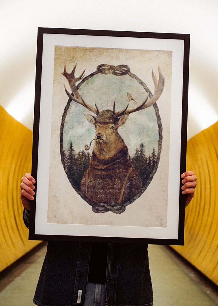 Deer Dressed In Cozy Attire