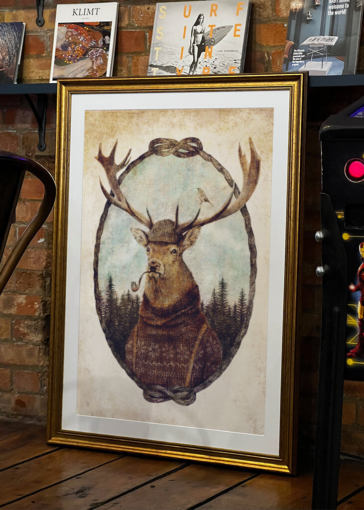 Deer Dressed In Cozy Attire