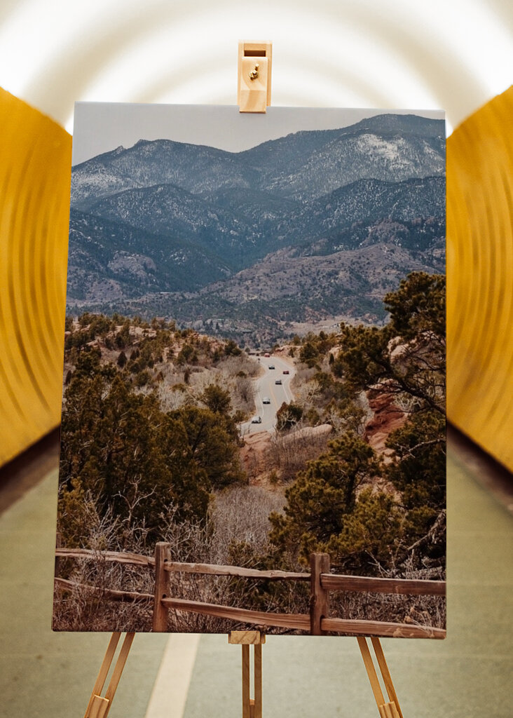 Mountain Landscape With A Winding Road
