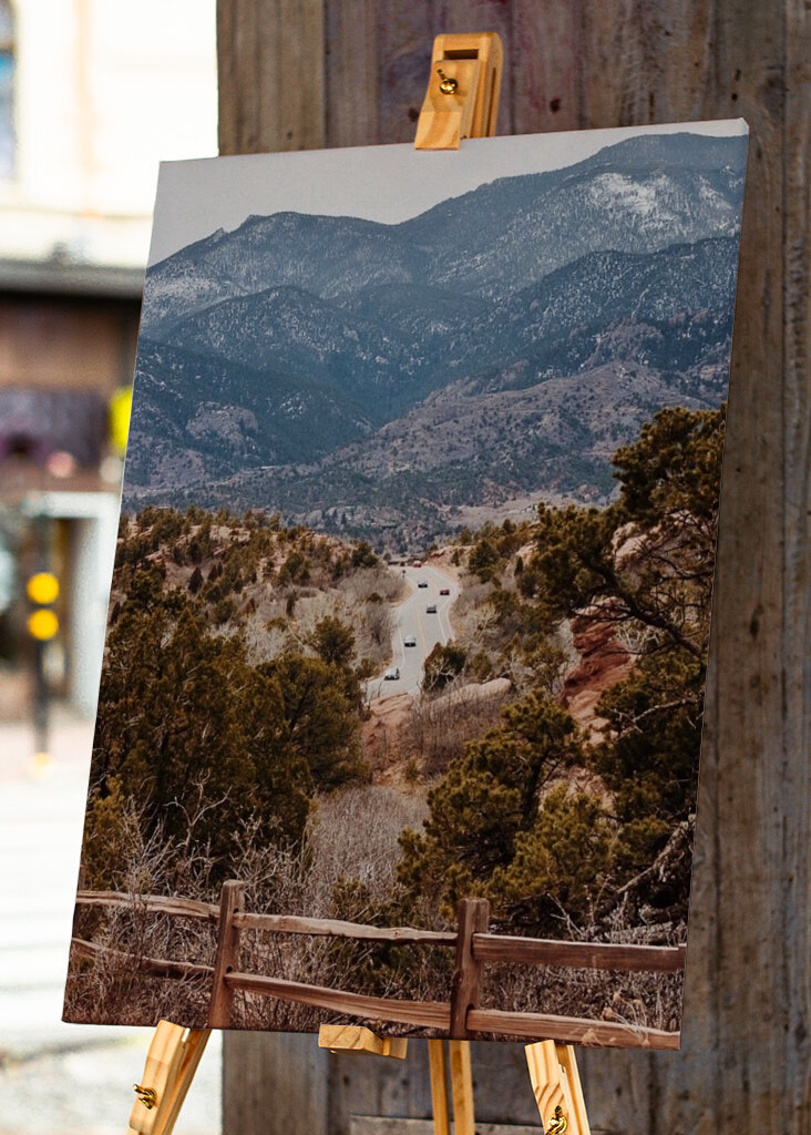 Mountain Landscape With A Winding Road