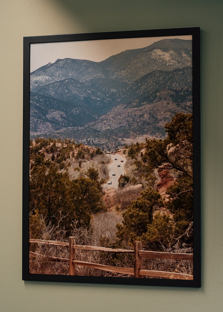 Mountain Landscape With A Winding Road
