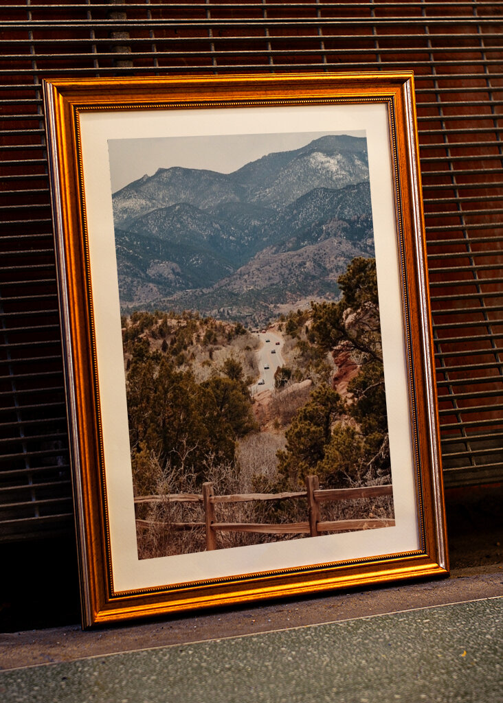 Mountain Landscape With A Winding Road