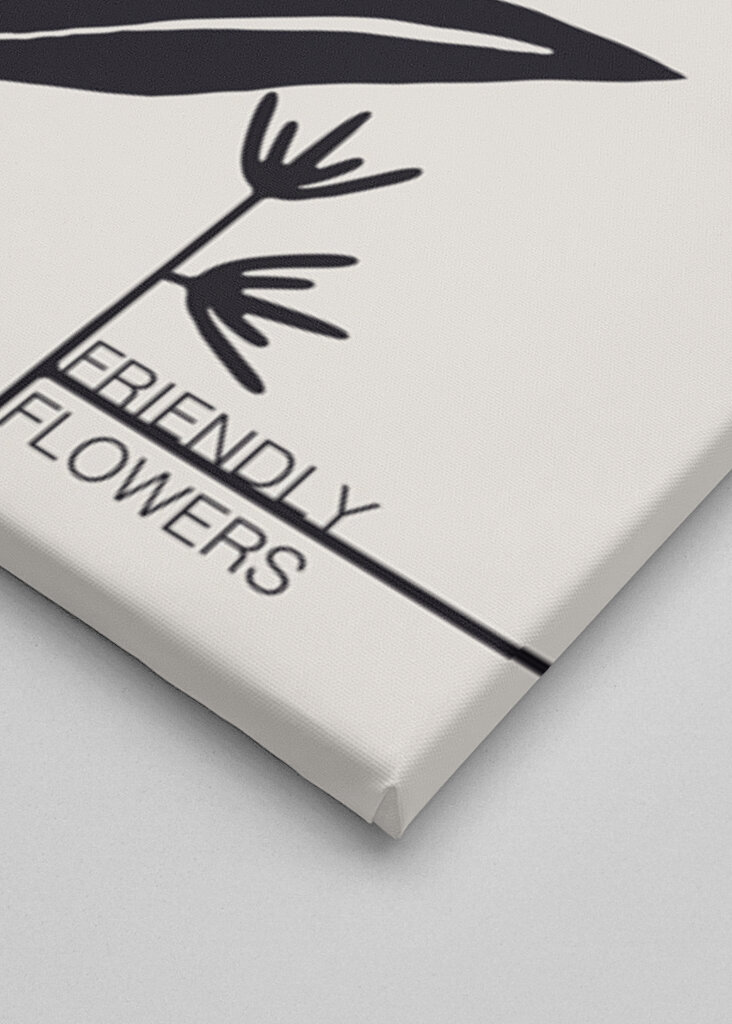 Abstract Flowers With Red And Gray Petals