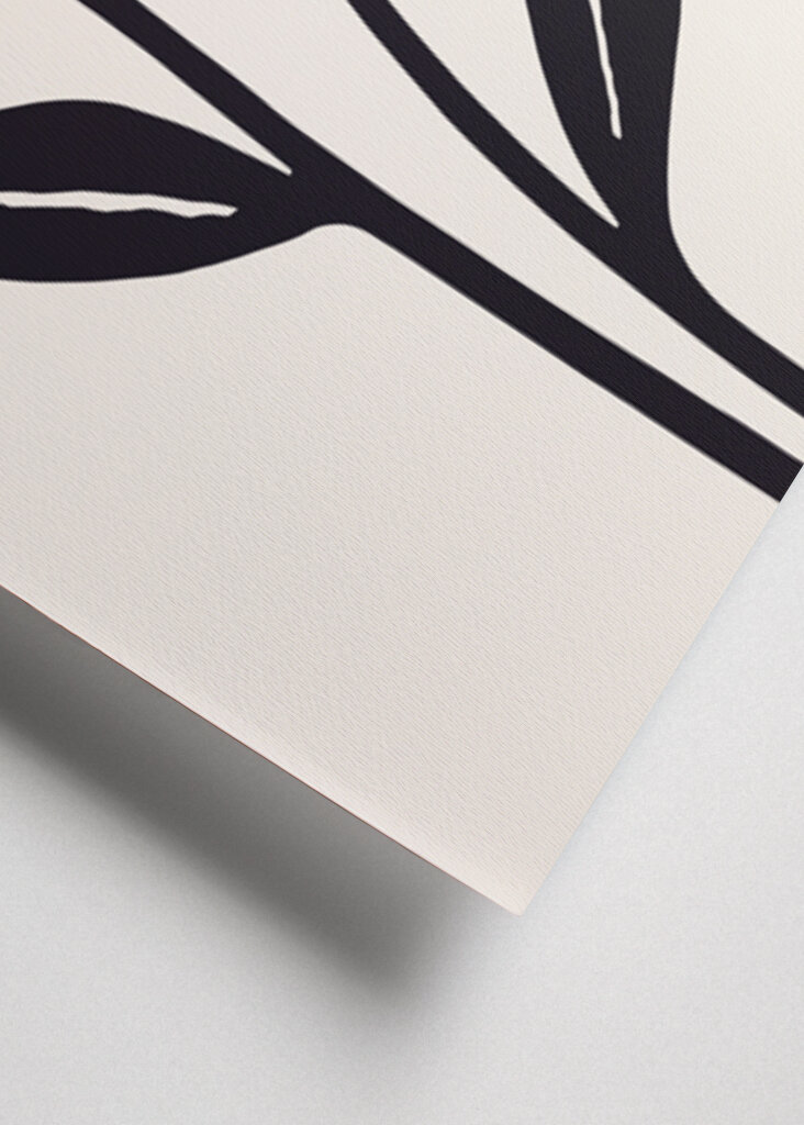 Abstract Flowers With Red And Gray Petals