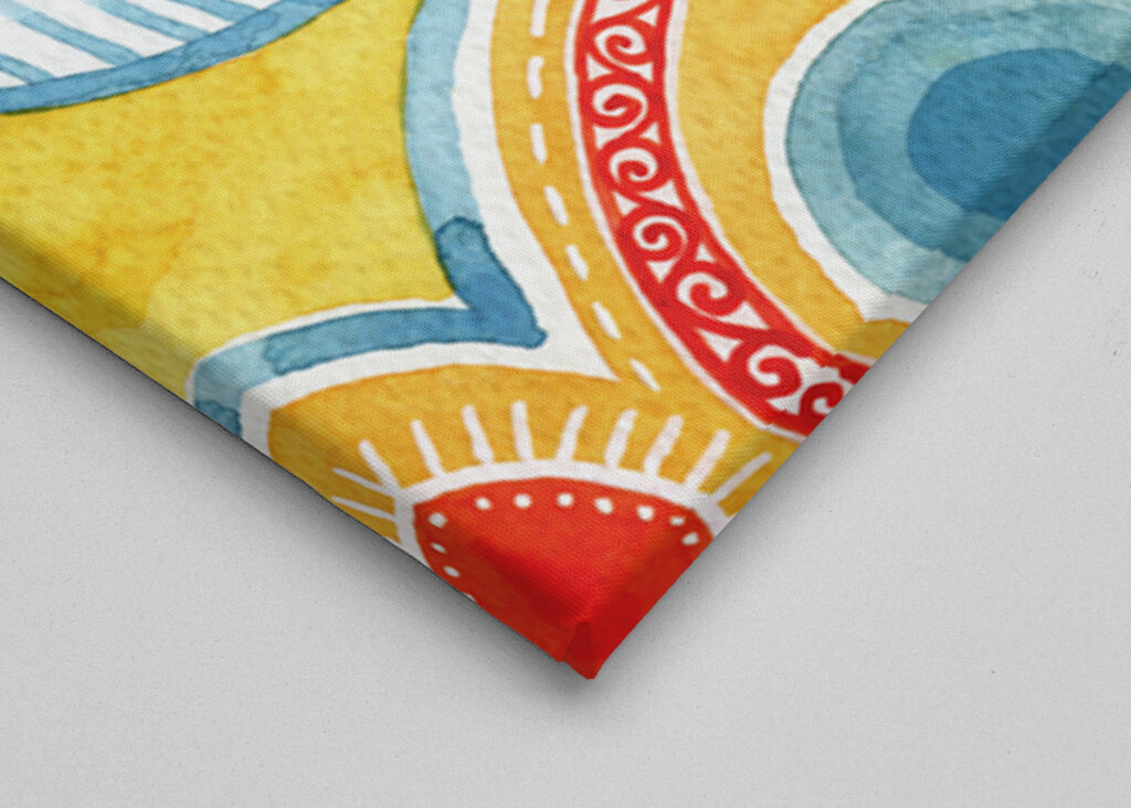 Geometric Shapes And Floral Patterns