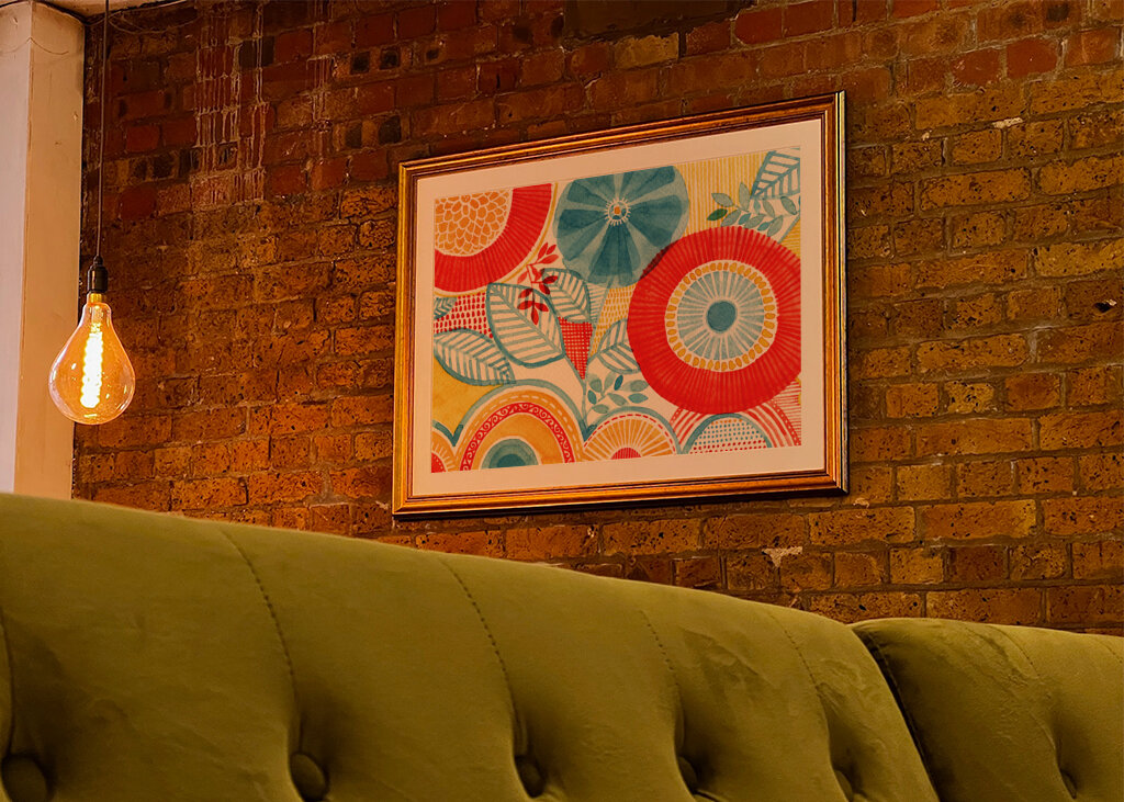 Geometric Shapes And Floral Patterns