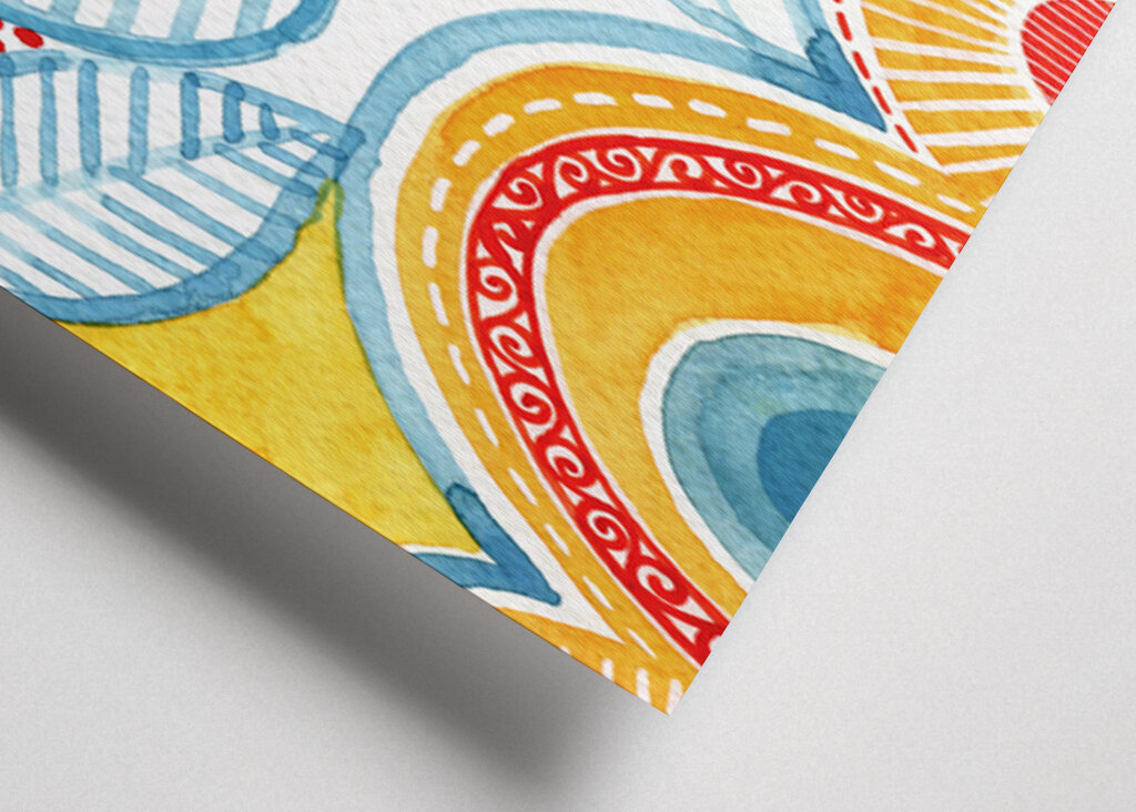 Geometric Shapes And Floral Patterns