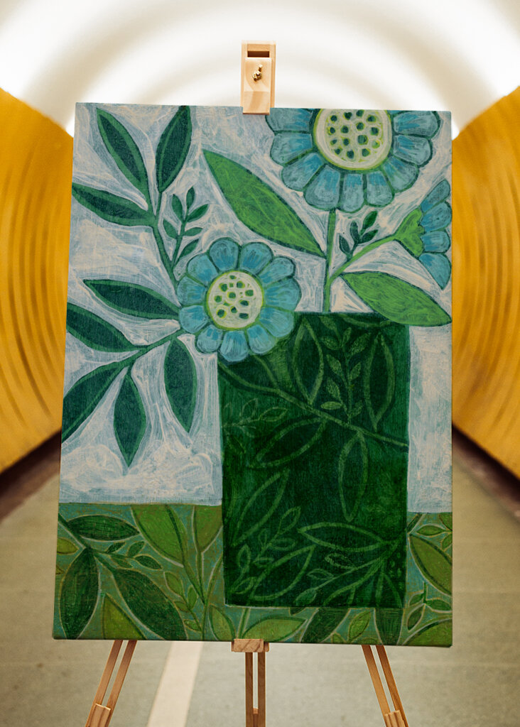 Green Floral Harmony