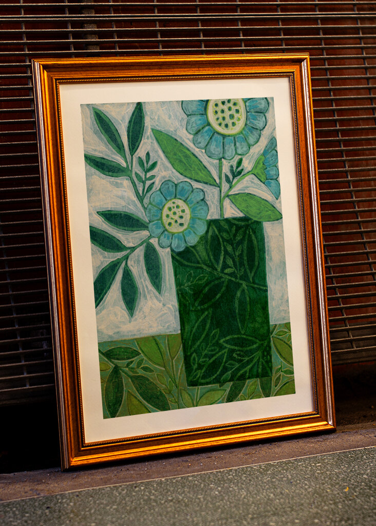 Green Floral Harmony