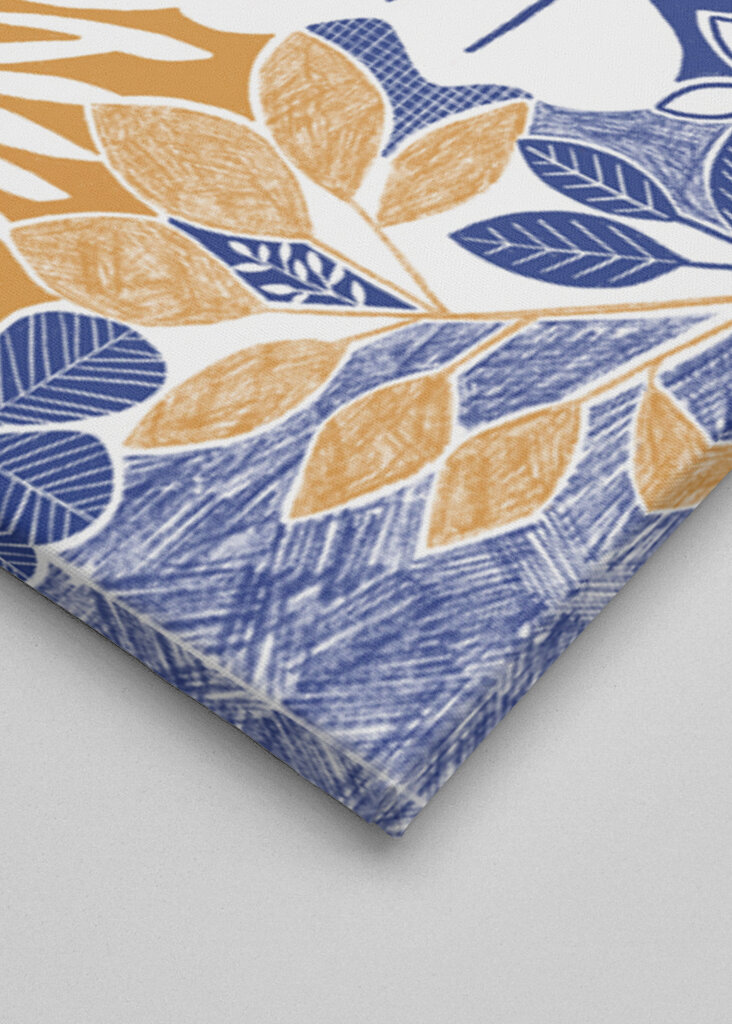 Modern Botanical  Mustard &amp; Cornflower