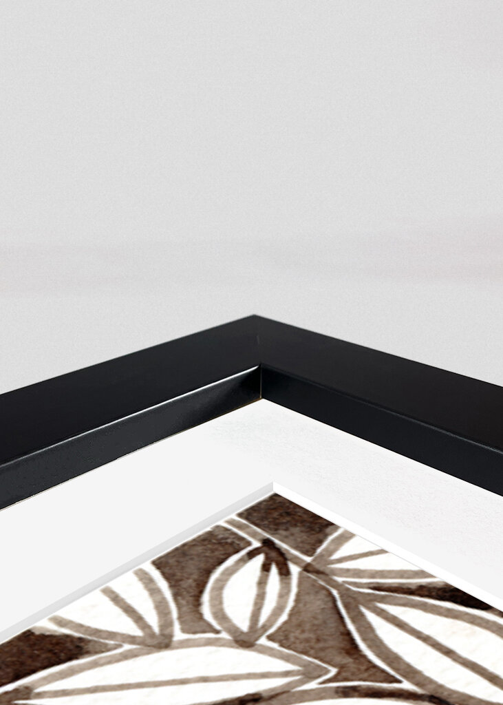 Black &amp; White Leaves