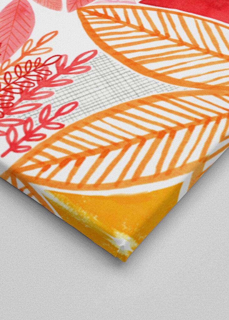 Abstract Flowers And Leaves