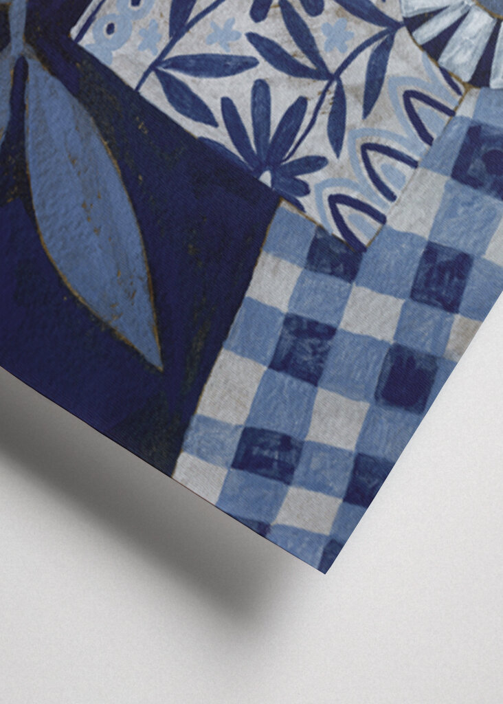 Stylized Flowers In A Decorative Vase