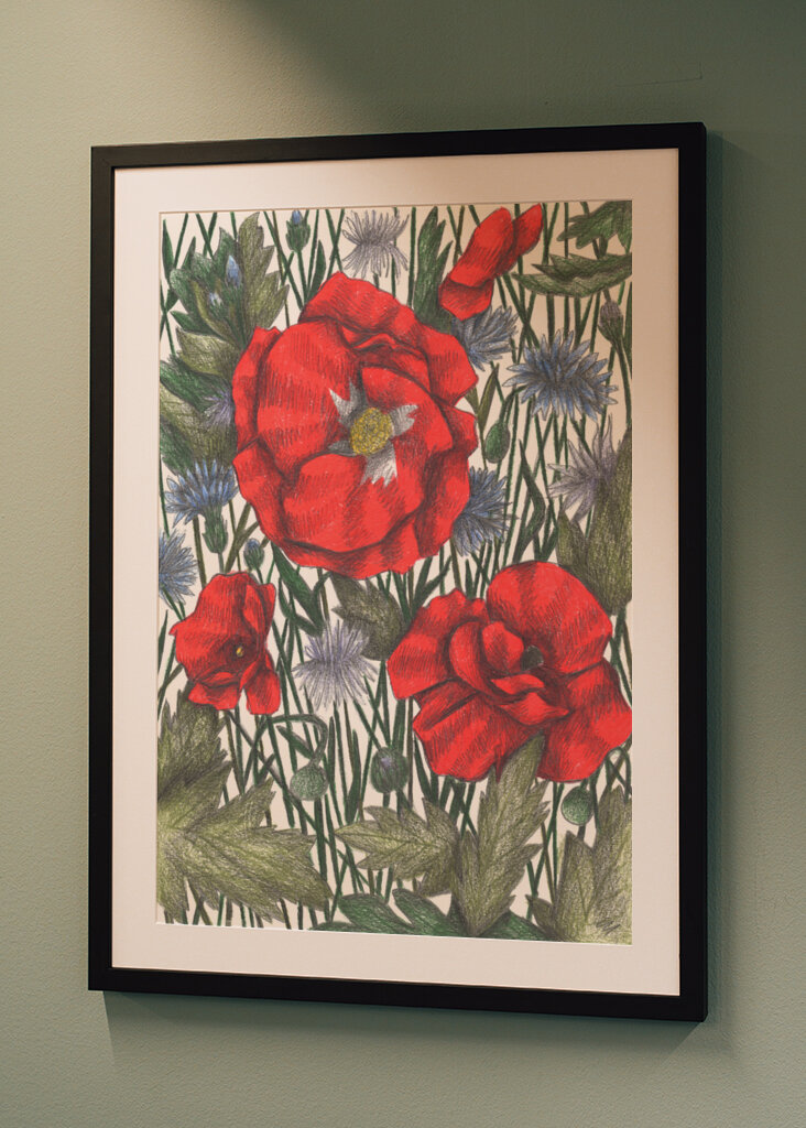 Lush Bouquet Of Colorful Wildflowers