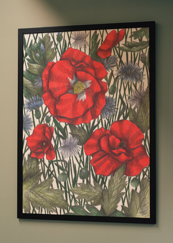 Lush Bouquet Of Colorful Wildflowers