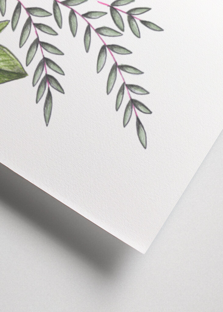 Lemons and Green leaves with Delicate White Blossoms