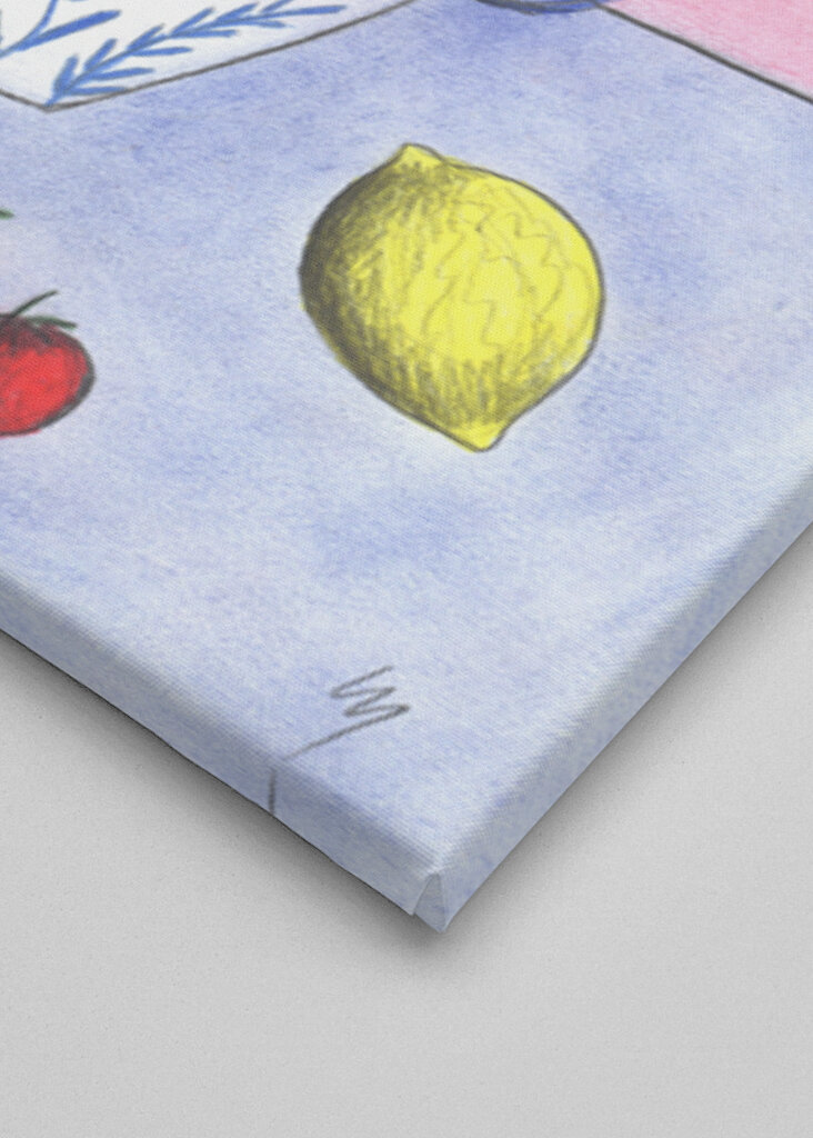 Floral Vase with Yellow and Pink Flowers