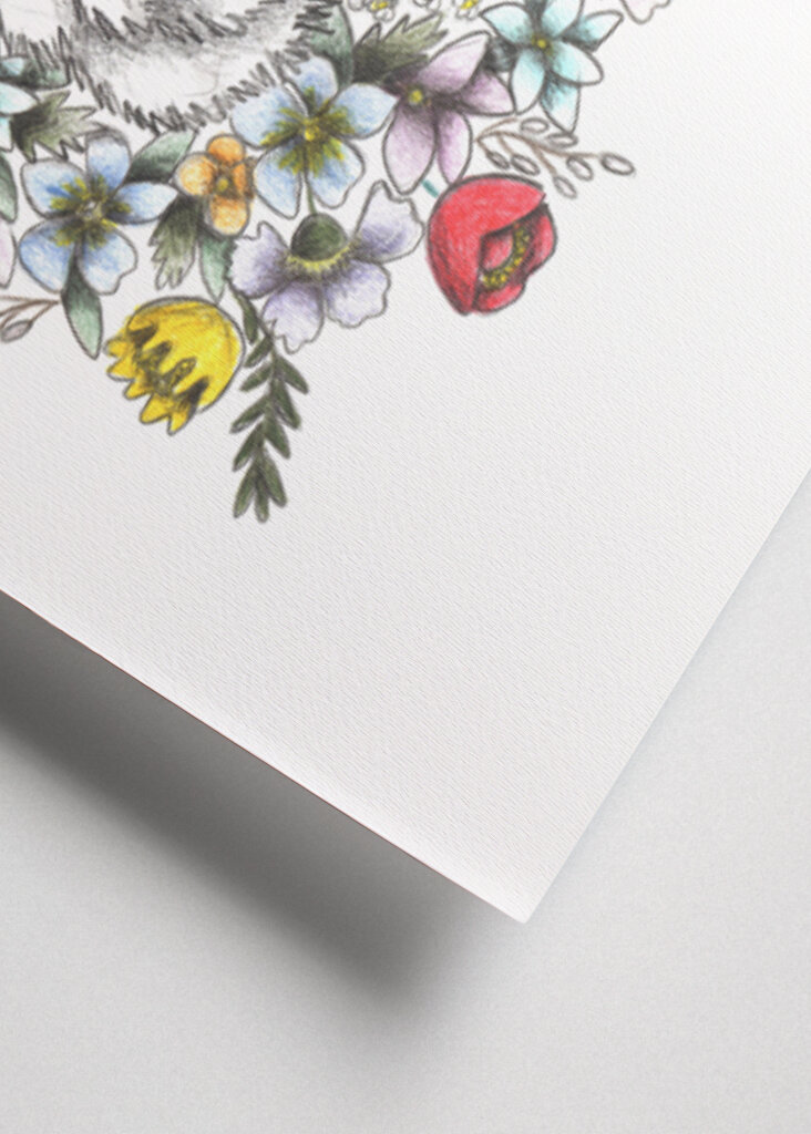 Bunny in the midst of Flowers