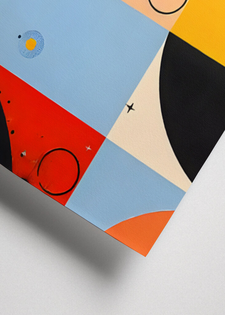 Abstract Geometric Art With Vibrant Colors