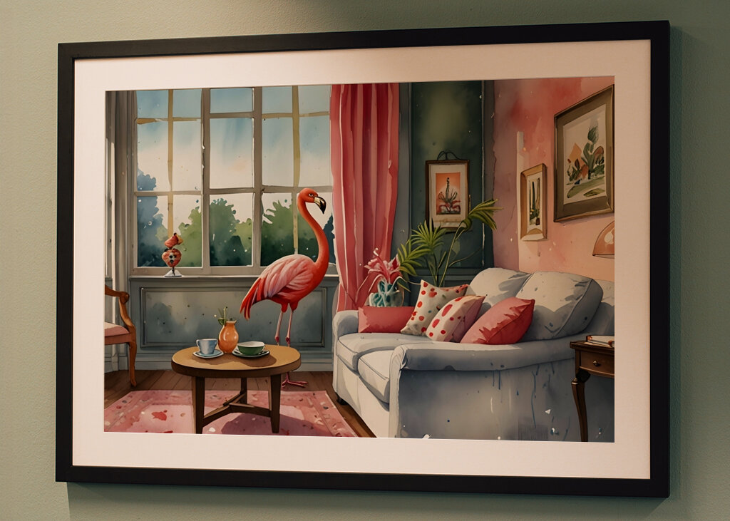 A Flamingo In the Living Room