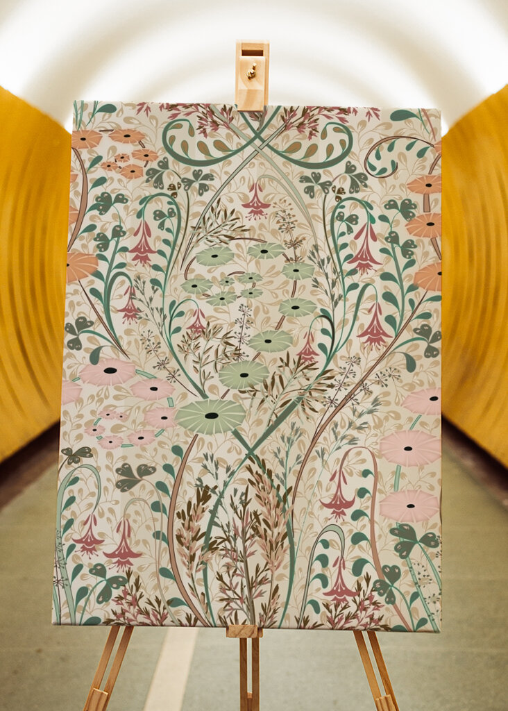 Meadow Scent Earthy Hues Pattern