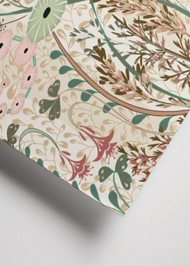 Meadow Scent Earthy Hues Pattern