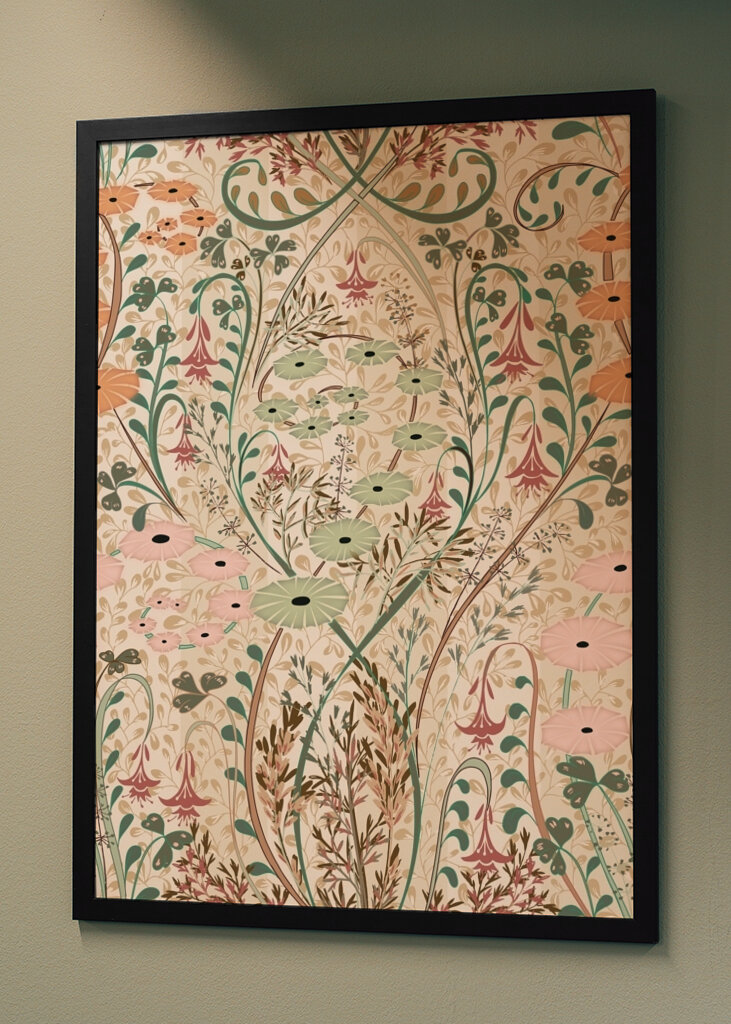 Meadow Scent Earthy Hues Pattern