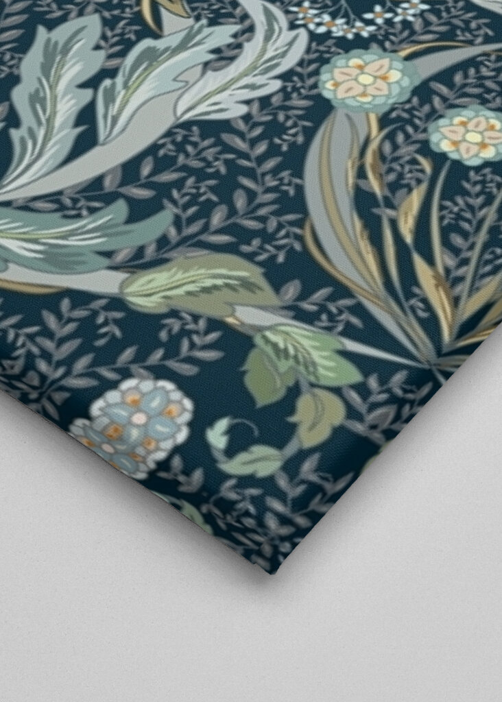 Floral Heritage Morris moonshine blue pattern