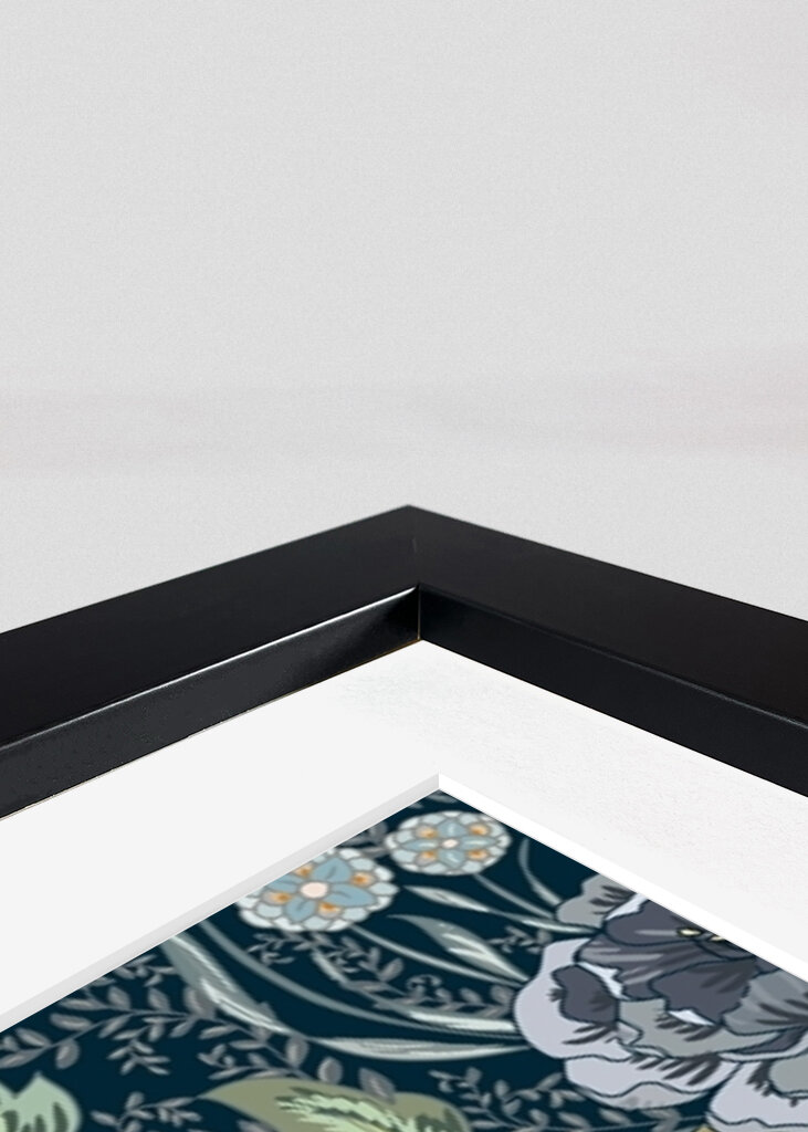 Floral Heritage Morris moonshine blue pattern