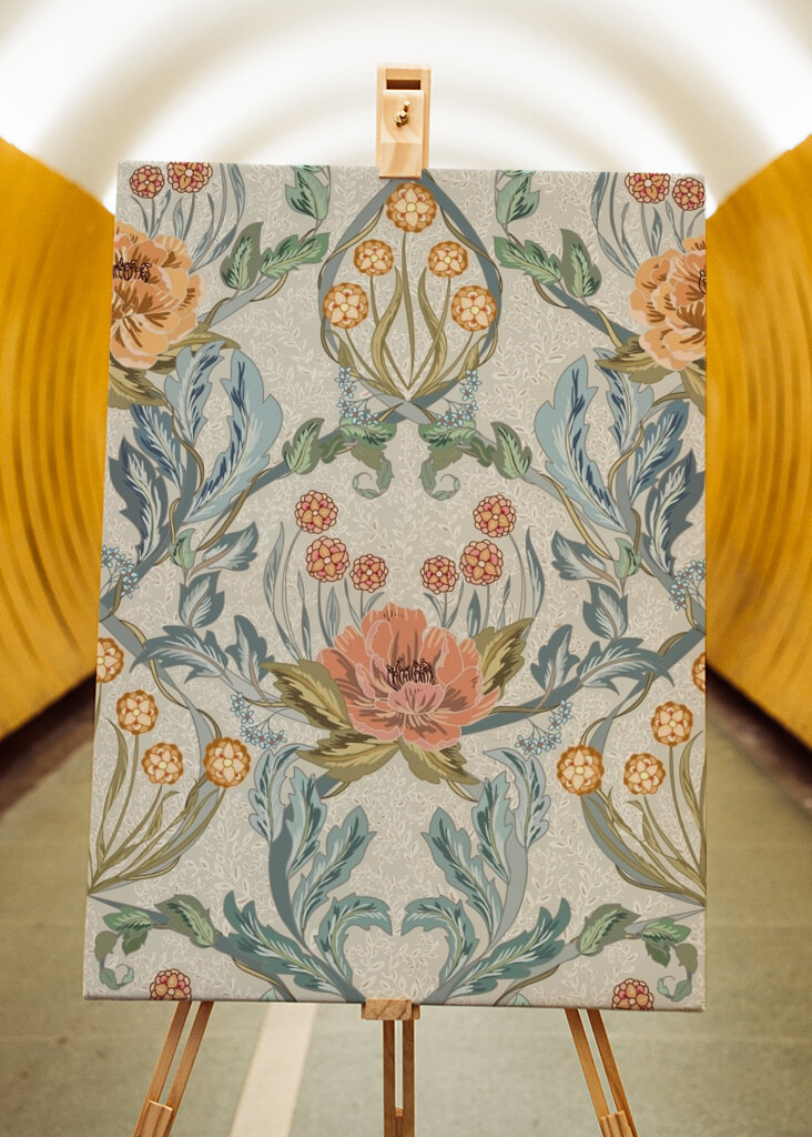 Floral Heritage Morris Antique pattern