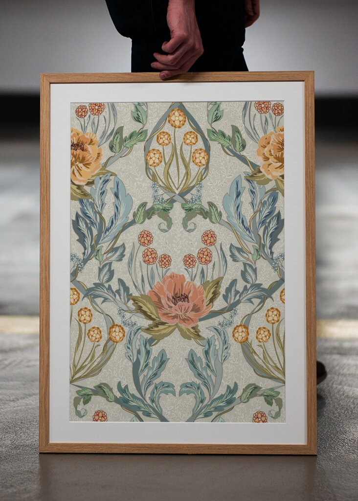 Floral Heritage Morris Antique pattern