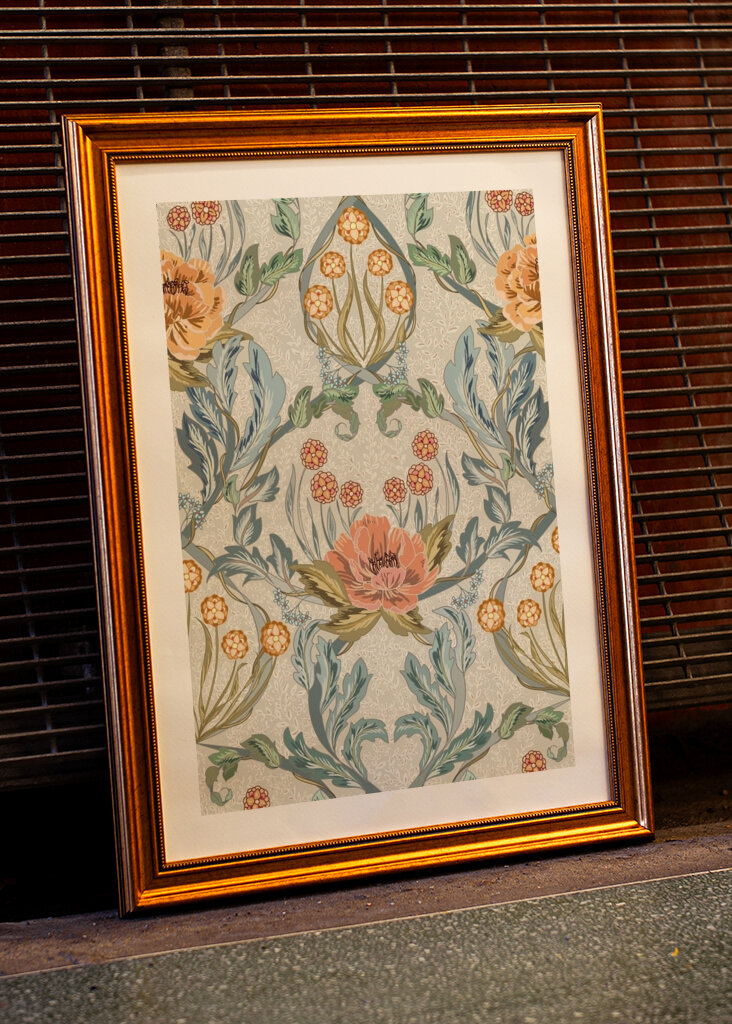 Floral Heritage Morris Antique pattern