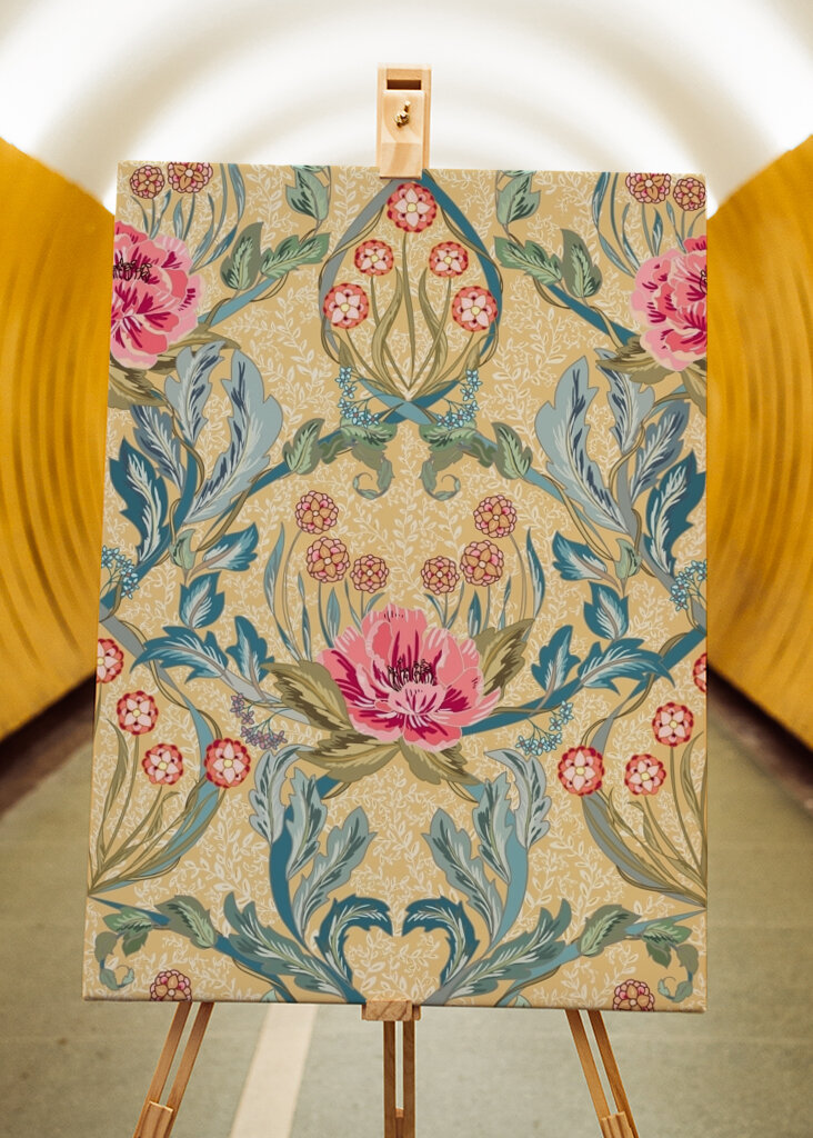 Floral Heritage Morris opulent vintage pattern