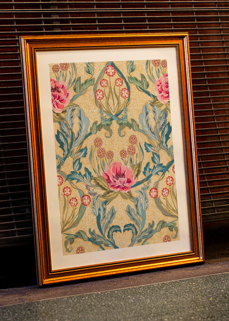 Floral Heritage Morris opulent vintage pattern