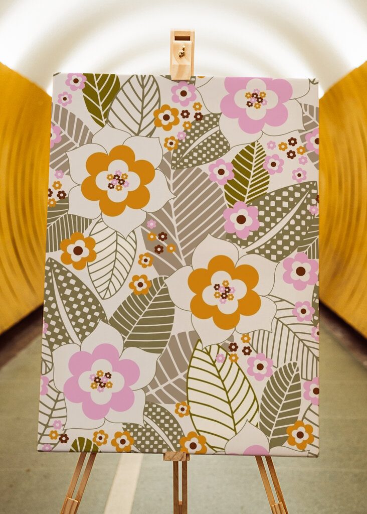 Floral and Leaves Pattern