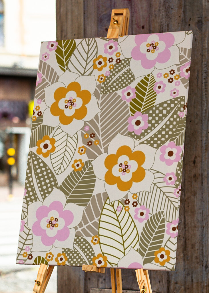 Floral and Leaves Pattern