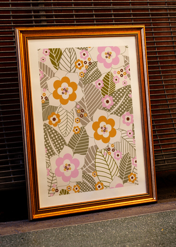 Floral and Leaves Pattern