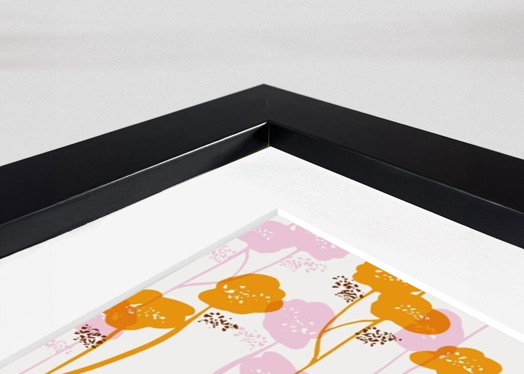 Orange and Pink Floral Pattern