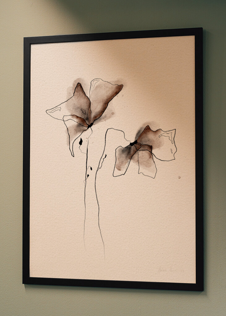  A Colorful Watercolor Floral Painting