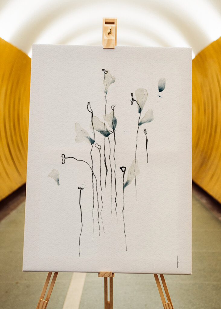 COLORED BY THE SKY digital watercolor painting