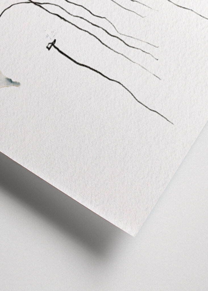 COLORED BY THE SKY digital watercolor painting